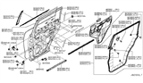 Diagram for 2019 Infiniti QX80 Door Moldings - H2820-1A60A