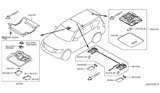 Diagram for 2021 Infiniti QX80 Dome Light - 26442-1LA0B