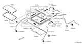 Diagram for 2013 Infiniti QX56 Sunroof - 91210-1LA1B