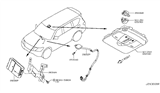 Diagram for Infiniti QX80 Antenna - 28212-1V80A