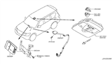 Diagram for 2013 Infiniti QX56 Antenna - 28212-1V80A