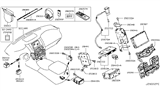 Diagram for Infiniti QX80 Antenna - 25975-3ZD0A