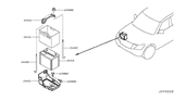 Diagram for Infiniti QX80 Battery Tray - 64860-1ZR0A