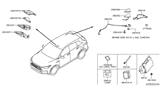 Diagram for 2019 Infiniti QX50 Antenna - 28208-5NA0A