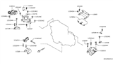 Diagram for Infiniti QX50 Engine Mount - 11360-5NA0A