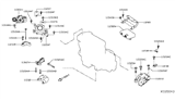Diagram for Infiniti Transmission Mount - 11360-5NA0A