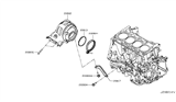 Diagram for Infiniti QX50 Exhaust Flange Gasket - 14445-BV80A