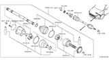 Diagram for 2021 Infiniti QX50 CV Joint - 39711-JA11F