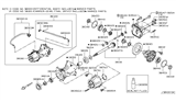 Diagram for Infiniti QX50 Pinion Bearing - 38140-CA00A