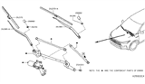 Diagram for Infiniti QX50 Wiper Pivot - 28800-5NA0A