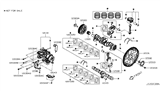 Diagram for 2020 Infiniti QX50 Crankshaft Gear - 13021-5NA0A