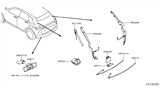 Diagram for 2019 Infiniti QX50 Parking Assist Distance Sensor - 28438-5NA7A