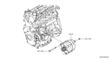 Diagram for 2019 Infiniti QX50 Alternator - 23100-5NA0A