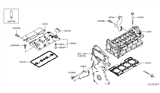 Diagram for Infiniti QX50 Cylinder Head Gasket - 11044-5NA0B