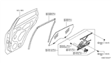 Diagram for 2021 Infiniti QX50 Window Motor - 80731-5RB1B