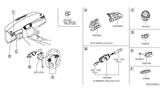 Diagram for Infiniti QX55 Wiper Switch - 25560-5NM0A