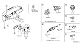 Diagram for Infiniti QX50 Ignition Switch - 25150-5NA0A