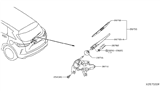 Diagram for Infiniti Wiper Motor - 28710-5AA0A