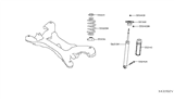 Diagram for Infiniti QX50 Shock and Strut Boot - 55240-5NA0B