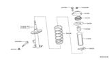 Diagram for 2019 Infiniti QX50 Shock And Strut Mount - 54320-5NA0B