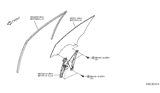 Diagram for 2019 Infiniti QX50 Window Run - 80331-5NA0A