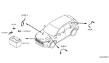 Diagram for Infiniti Battery Cable - 24080-5NA0A
