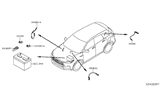 Diagram for 2020 Infiniti QX50 Battery Cable - 24080-5NA0A