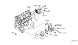 Diagram for Infiniti Thermostat Gasket - 21049-5NA3A