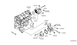 Diagram for 2021 Infiniti QX50 Coolant Temperature Sensor - 22630-JN00A