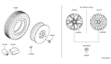 Diagram for 2021 Infiniti QX50 Spare Wheel - 40300-5NA4A