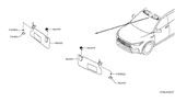 Diagram for Infiniti Sun Visor - 96400-5NA5A