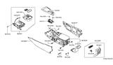 Diagram for Infiniti QX50 Center Console Base - 96910-5NA3E