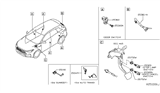 Diagram for 2020 Infiniti QX50 Power Window Switch - 25450-5NA0A