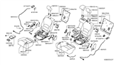 Diagram for 2019 Infiniti QX50 Armrest - 88700-5NB0A