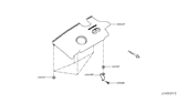 Diagram for 2019 Infiniti QX50 Engine Cover - 14041-5NA1A