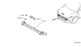 Diagram for 2021 Infiniti QX50 Radiator Support - F2511-5NAMH