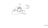 Diagram for 2019 Infiniti QX50 Steering Column Cover - 48470-5NA0B