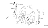 Diagram for 2019 Infiniti QX50 Seat Belt - 86884-5NA8A