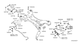 Diagram for Infiniti QX50 Rear Crossmember - 55400-5NA3A