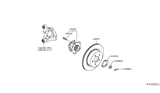 Diagram for Infiniti QX50 Wheel Hub - 43202-5NN0B