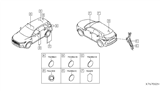 Diagram for 2019 Infiniti QX50 Body Mount Hole Plug - 80854-1HA0A