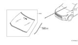 Diagram for 2019 Infiniti QX50 Windshield - 72700-5NA3A