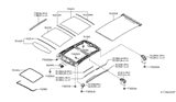 Diagram for Infiniti Sunroof - 91210-5NA0A