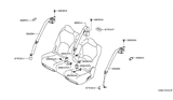 Diagram for 2021 Infiniti QX50 Seat Belt - 88842-5NA8A