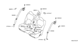 Diagram for 2019 Infiniti QX50 Seat Belt - 88842-5NA8A