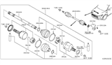 Diagram for Infiniti Axle Shaft - 39100-5NA4A