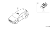Diagram for 2020 Infiniti QX50 Dome Light - 26430-5NB0A