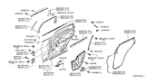 Diagram for Infiniti QX50 Body Mount Hole Plug - 64891-F4000