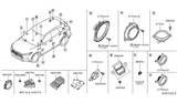 Diagram for 2020 Infiniti QX50 Car Speakers - 28157-1ZR0A