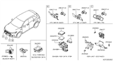 Diagram for 2020 Infiniti QX50 Body Control Module - 284B7-5NA0C